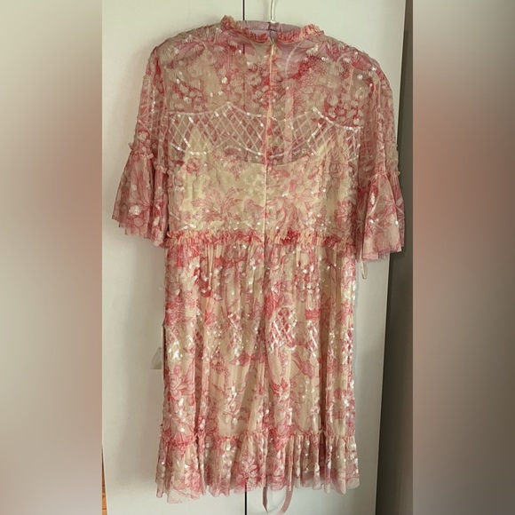 Mac Duggal 9148 Embellished  Floral Mini Dress Size 12 NWT - Picture 8 of 12